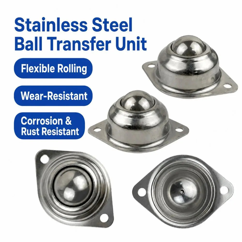 Swivel Ball Caster Wheel | 304 Steel & Carbon Steel, 0.5" & 1"