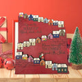 Reusable Wooden Advent Calendar with Santa Figure | Christmas Decor