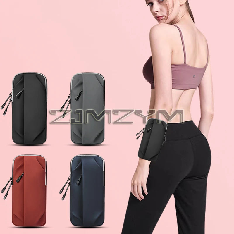 Waterproof Running Armband Phone Bag – Fits Up to 6.8"