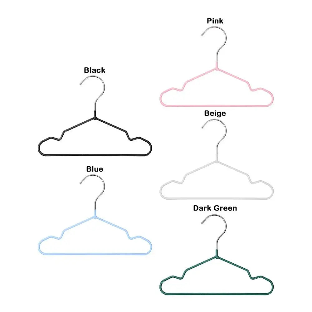 10-Pack Mini Metal Pet Clothes Hangers – Non-Slip Display