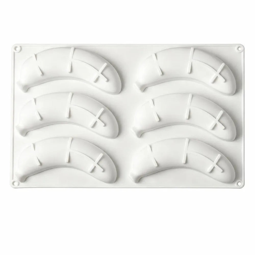 6-Cell Banana Silicone Cake & Chocolate Mold | Food Grade