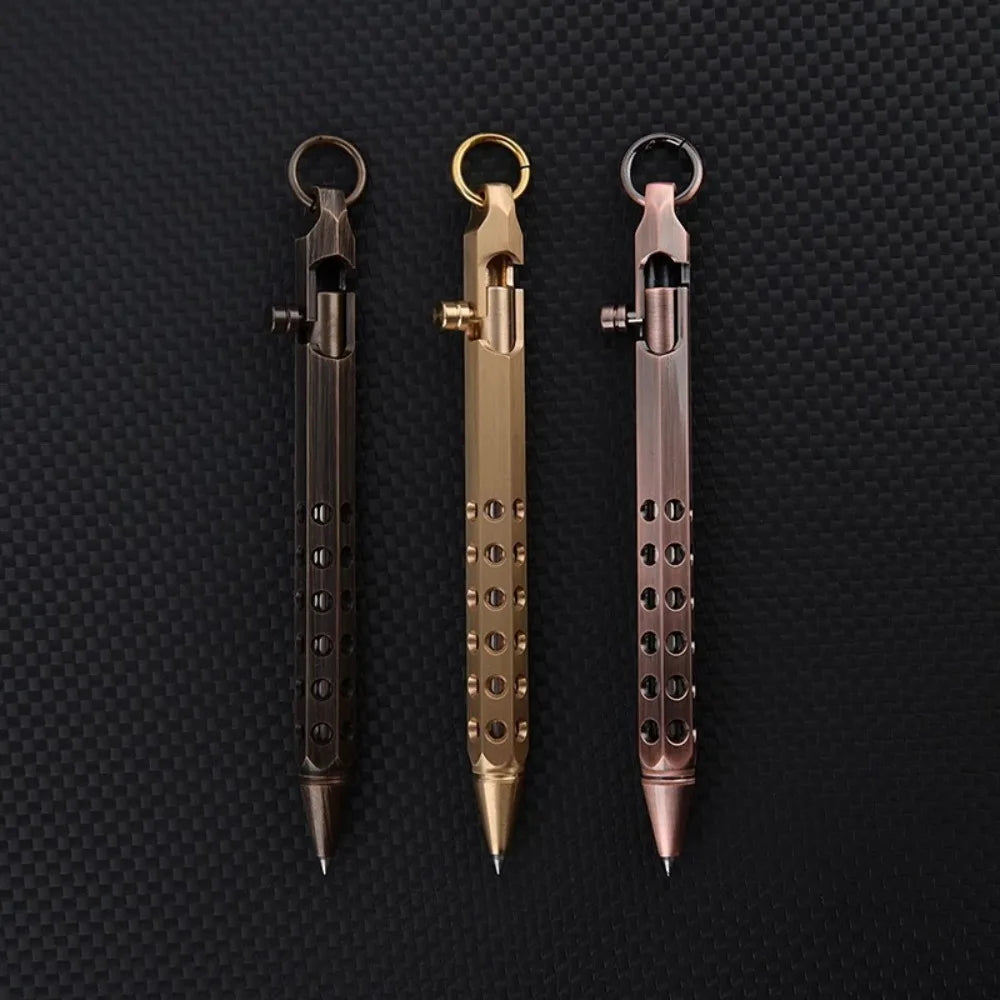 Retro Brass Bolt Action Rollerball Pen | 1.0mm Medium Point