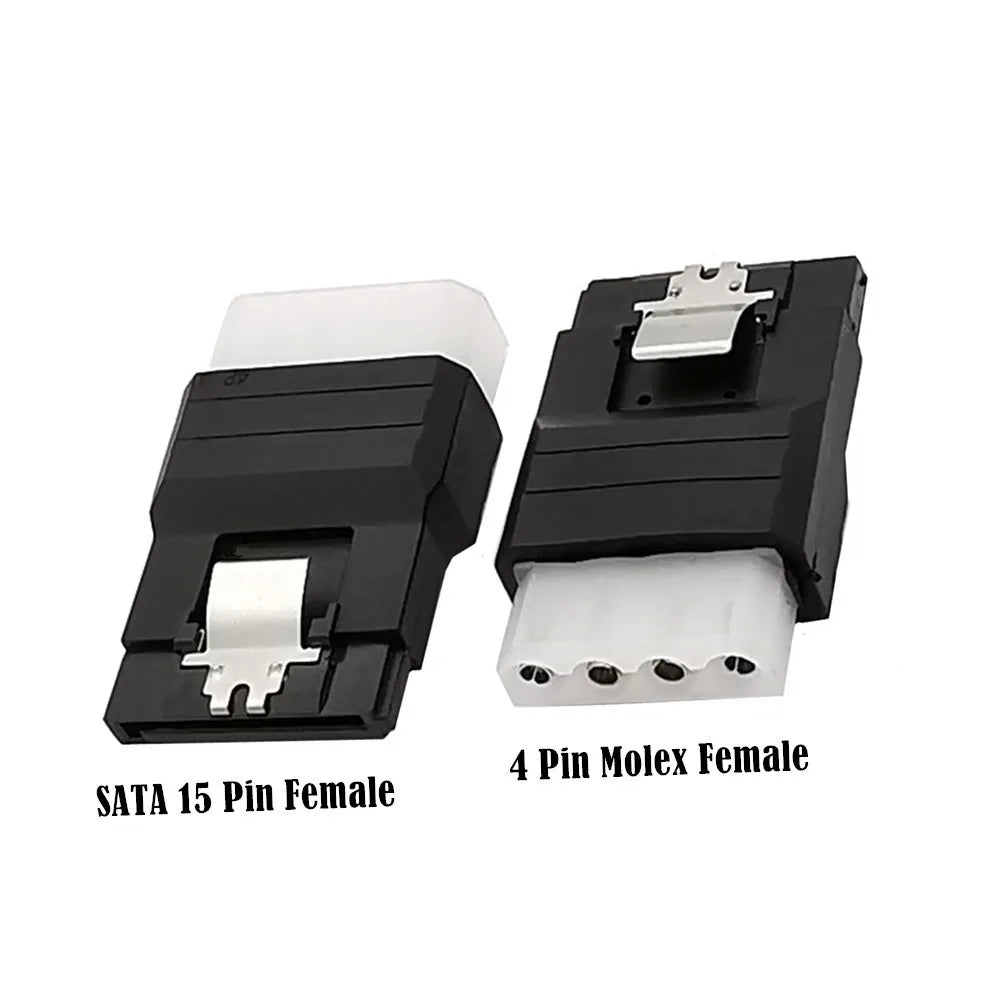 IDE 4-Pin to SATA 15-Pin Power Converter Adapter Cable