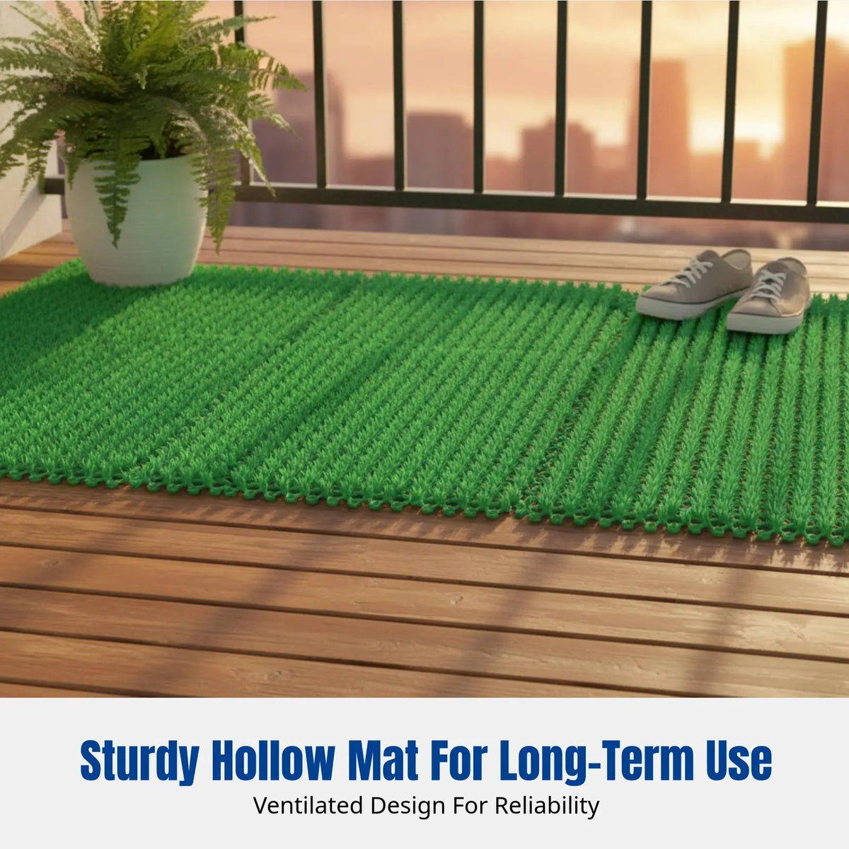 Splicable Artificial Grass Mat – Non-Slip Display Cabinet Pad