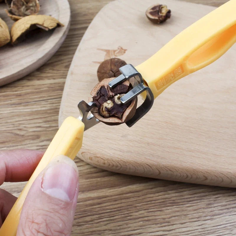 2-Piece Walnut & Pecan Nut Cracker Set – Stainless Steel