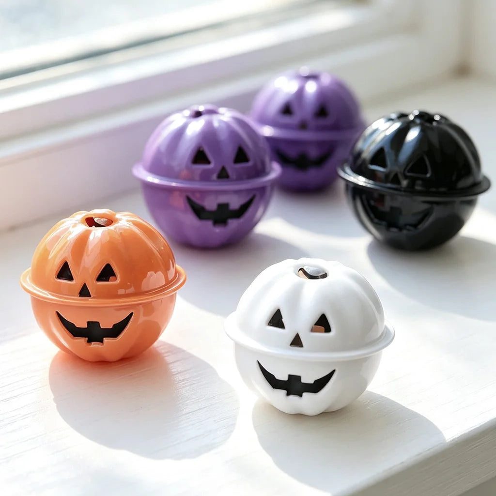 Halloween Copper Pumpkin Bells Pendants – 3cm, 4-Pack