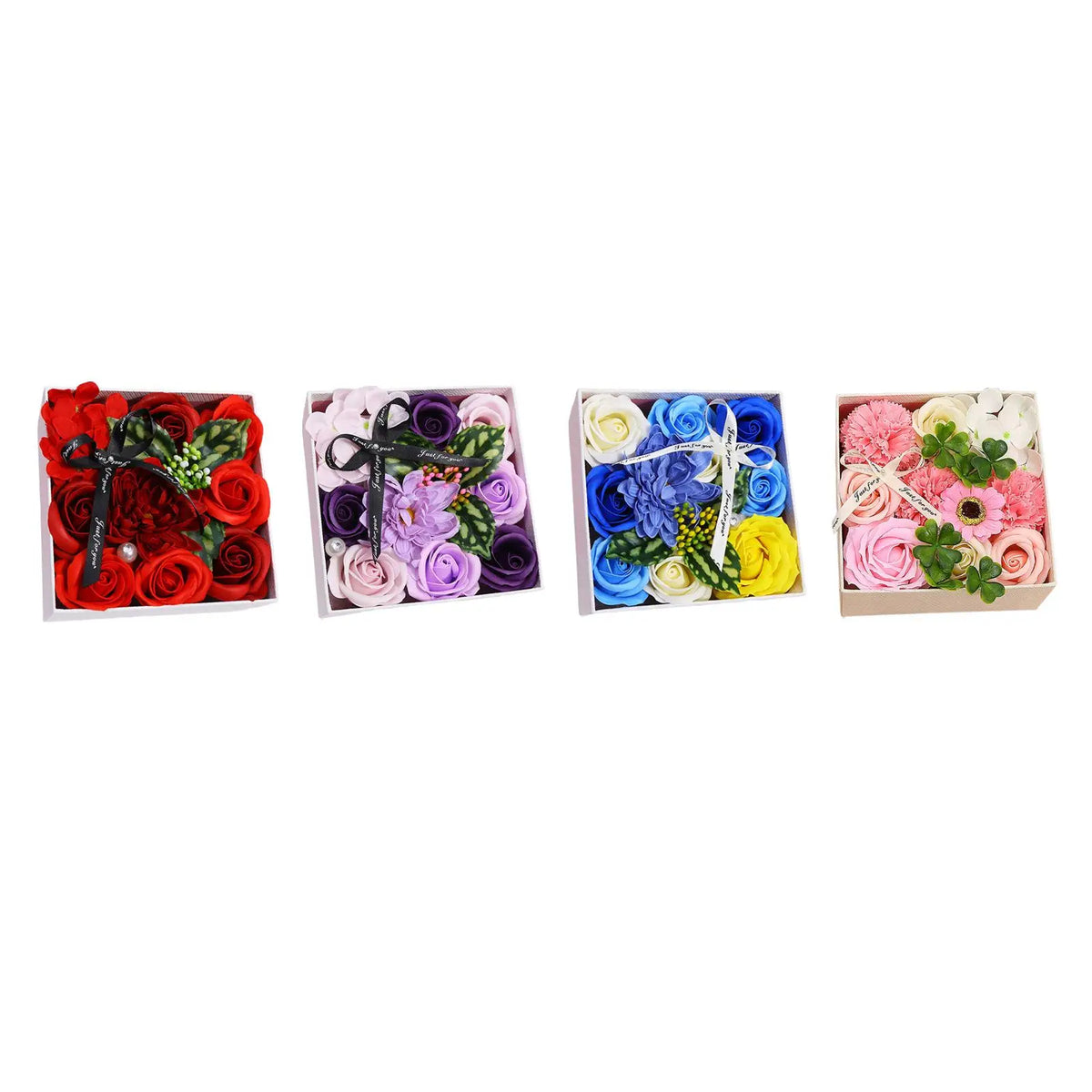 Rose Soap Flower Gift Box – Floral Scented Bouquet