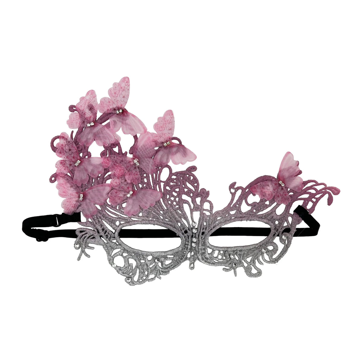 Gradient Butterfly Masquerade Mask – Lace Half Face Party Mask