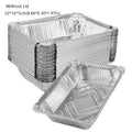 10-Pack Disposable Aluminum Foil Baking Trays with Lids