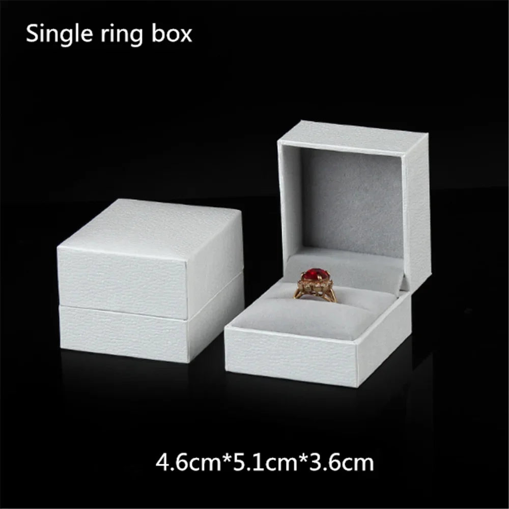 Beige Jewelry Box – Ring, Earring, Necklace & Bracelet Organizer