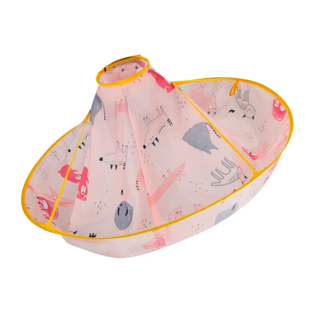Kids Waterproof Hair Cutting Cape | Colorful Foldable Cloak