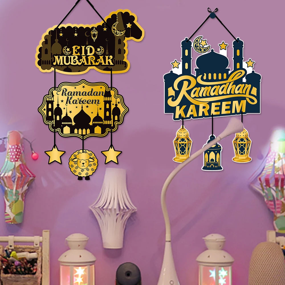Eid Mubarak Door Hanging Decoration | Ramadan Party Sign