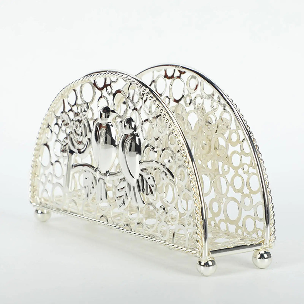 Kesoto Metal Iron Hollow Tissue Paper Holder & Organizer