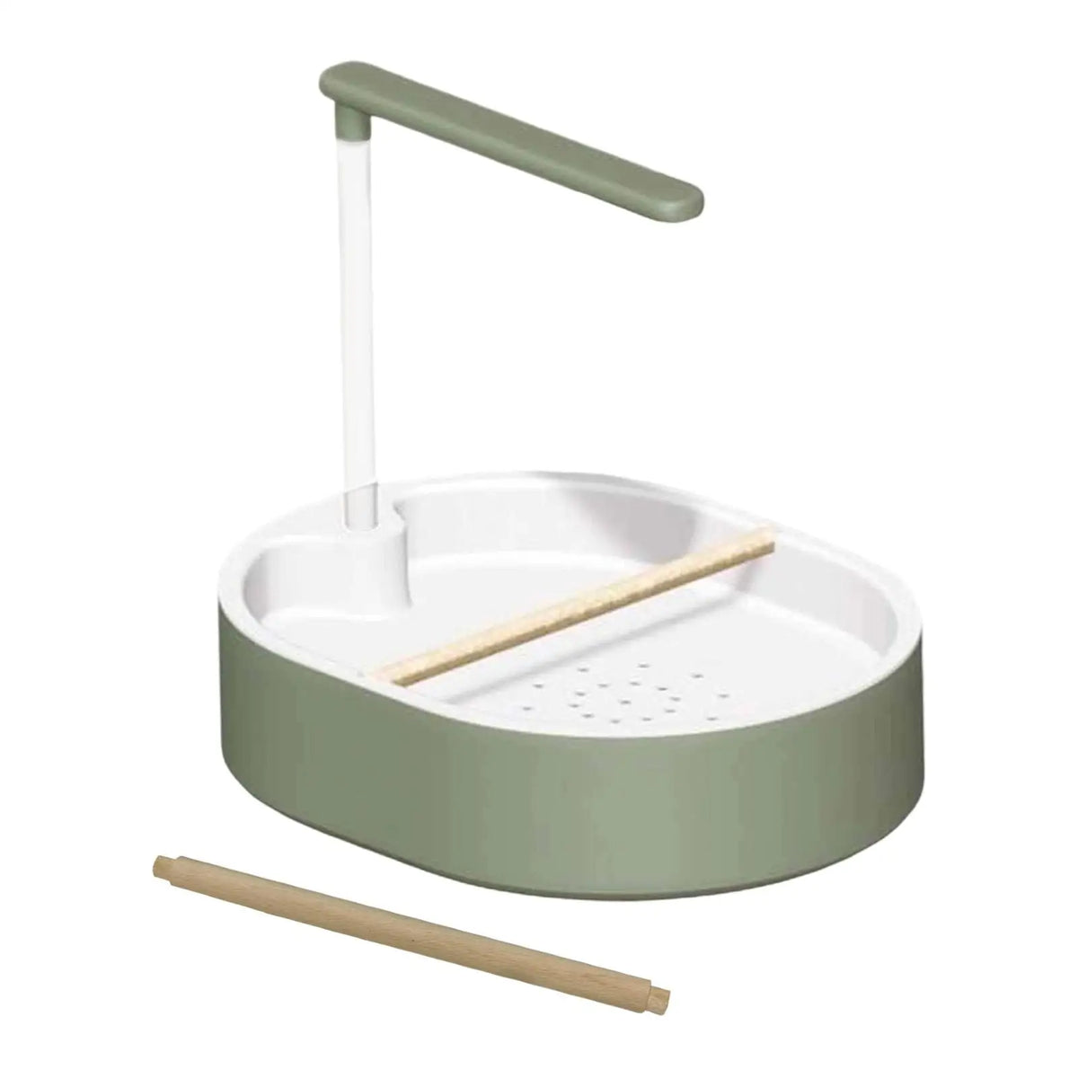 Automatic Parrot Bird Bath Shower with Wooden Perches