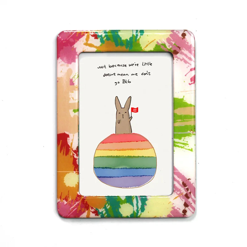 Mini Magnetic Photo Frame – Acrylic Fridge & Whiteboard Holder