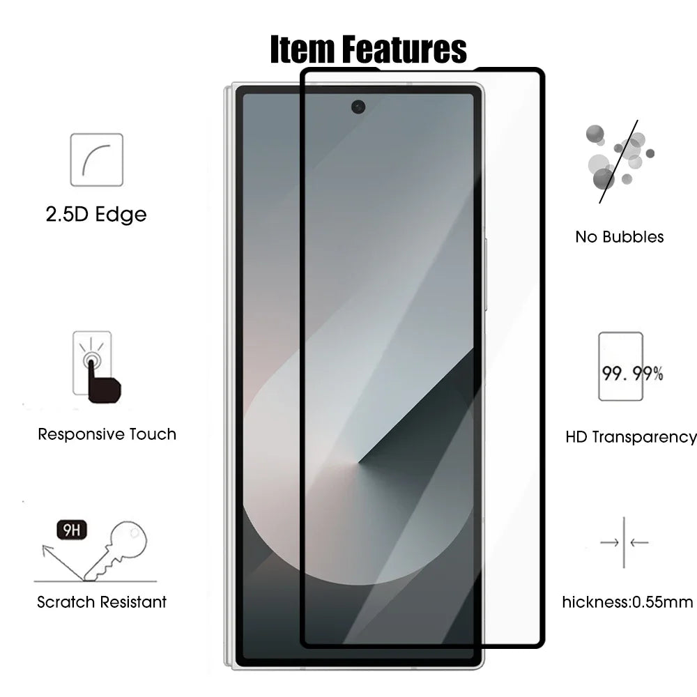 9H Tempered Glass Screen Protector – Samsung Galaxy Z Fold 6