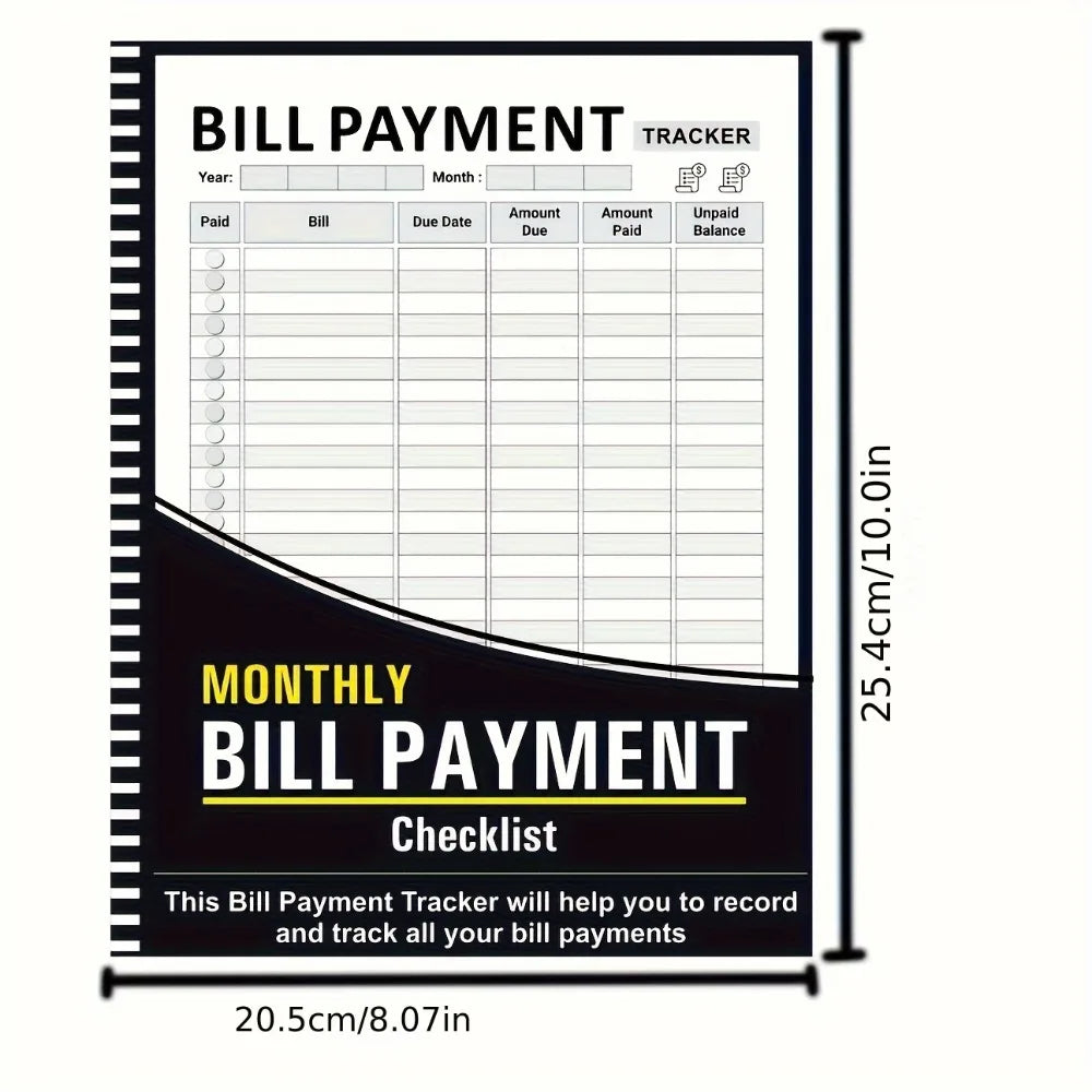 Monthly Budget Planner & Bill Tracker Notebook | Finance Book