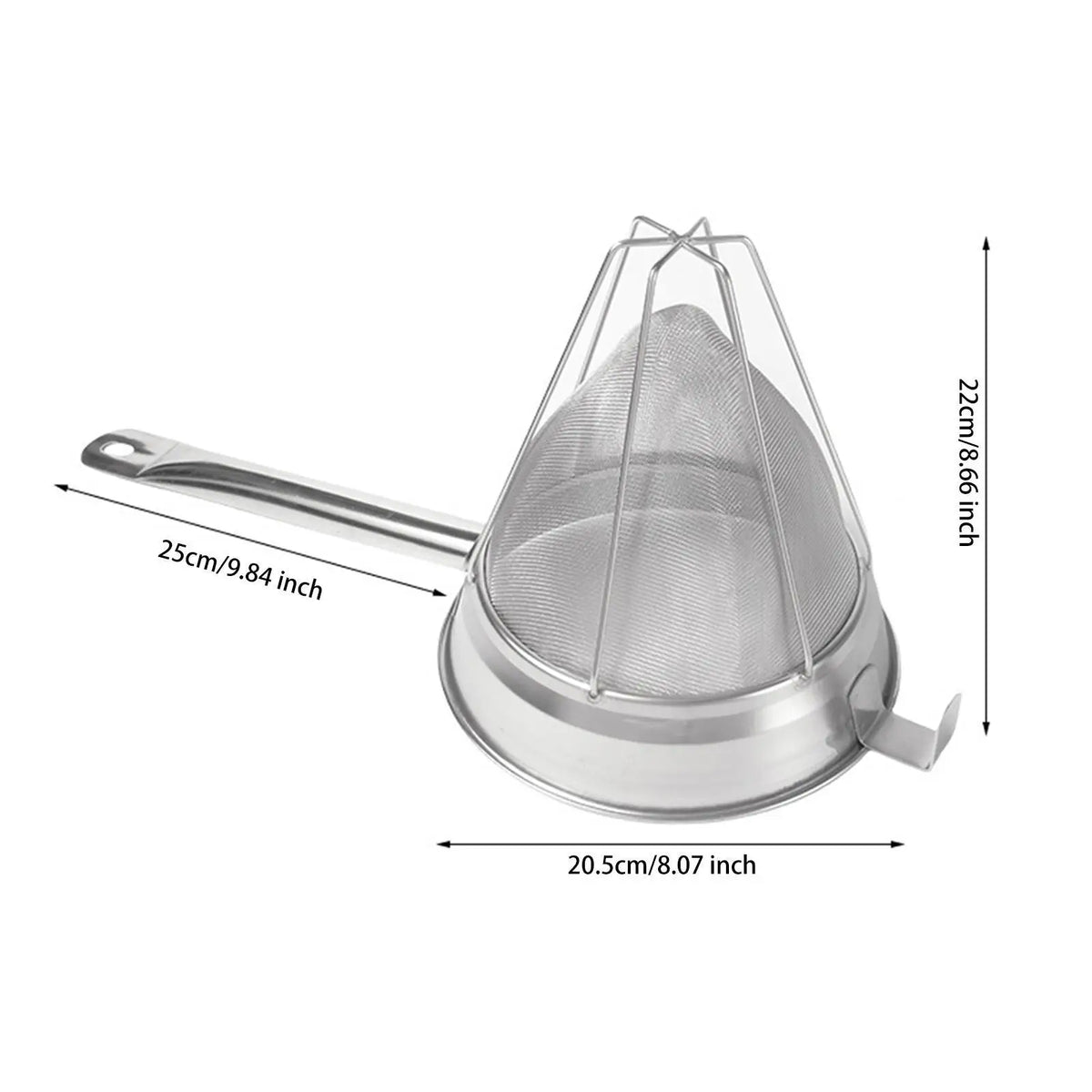 Fine Mesh Strainer with Stand | Stainless Steel Colander