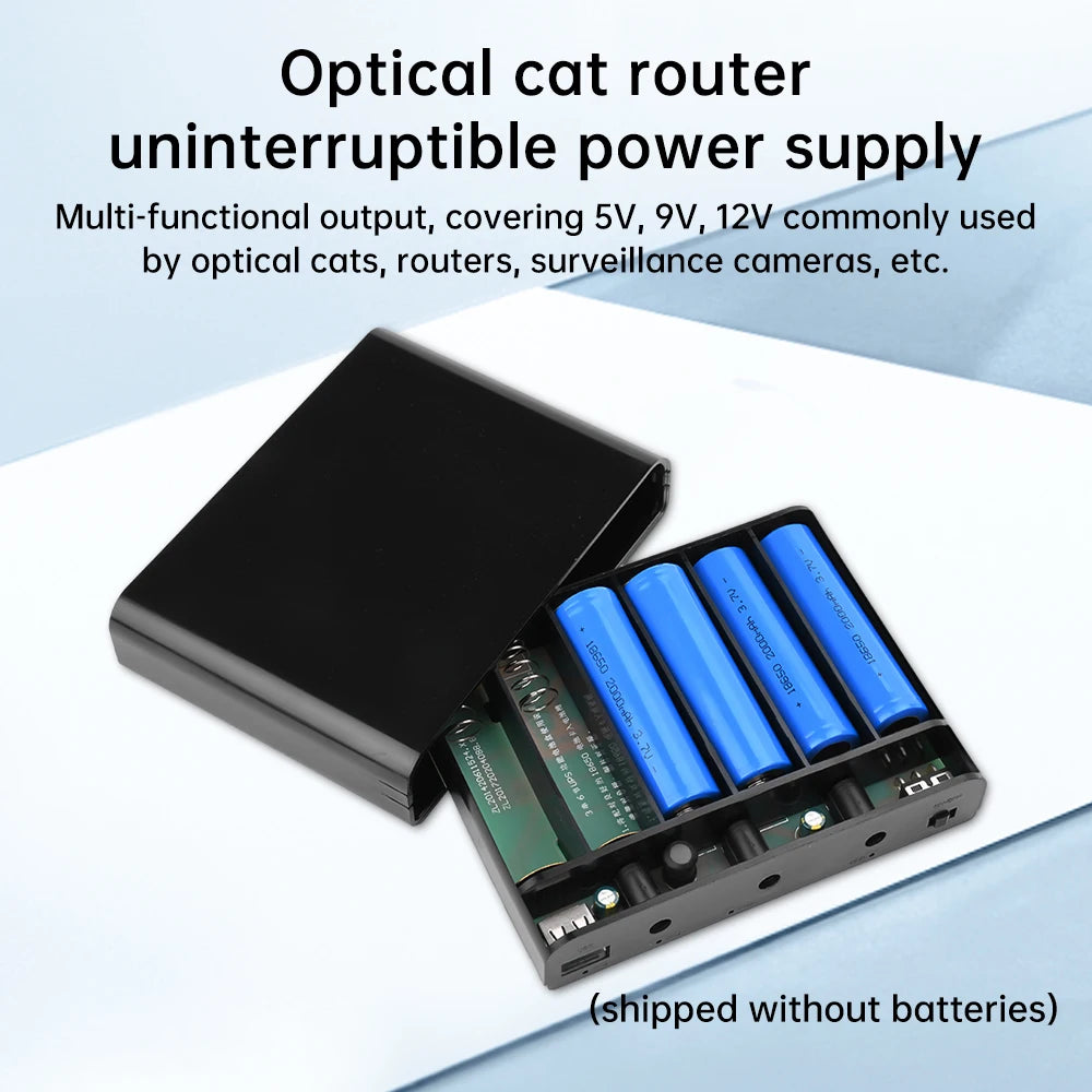 ANENG 6×18650 UPS Battery Box 60W | 5V 9V 12V DC Power Supply