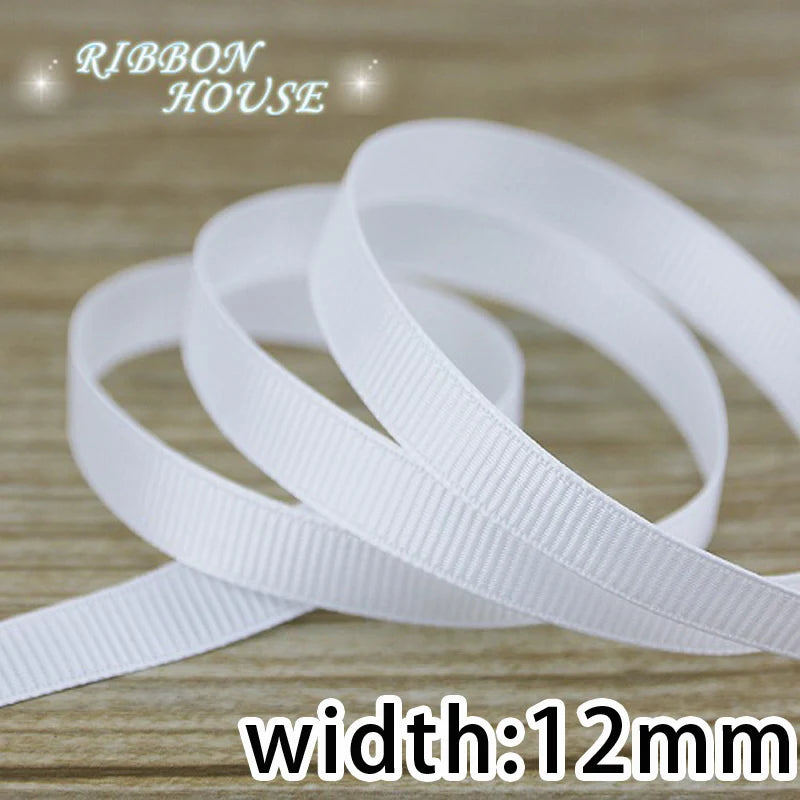 White Grosgrain Ribbon 10M – Gift Wrap & Christmas Decor