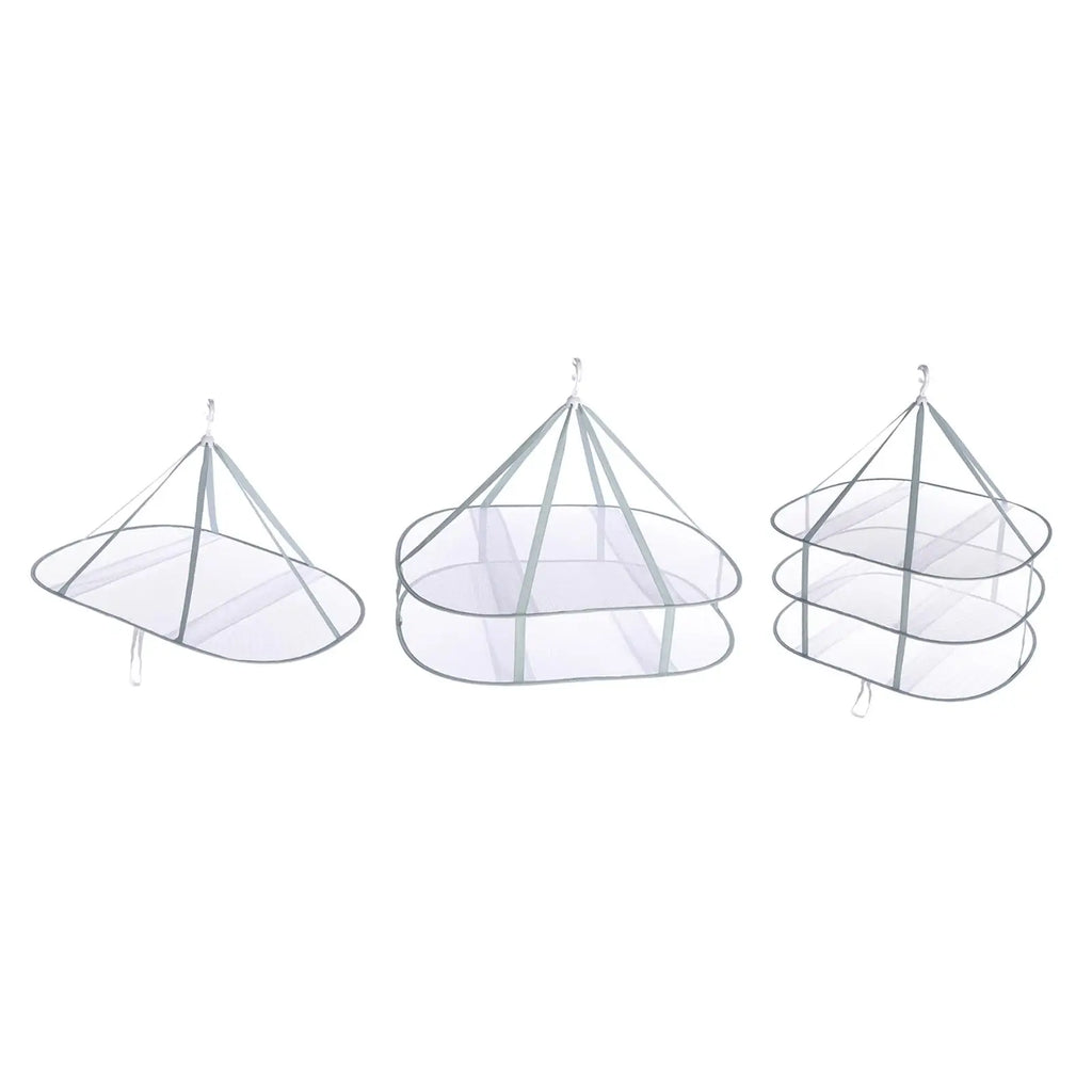 Foldable Mesh Sweater Drying Rack | Hanging Net Steel Frame