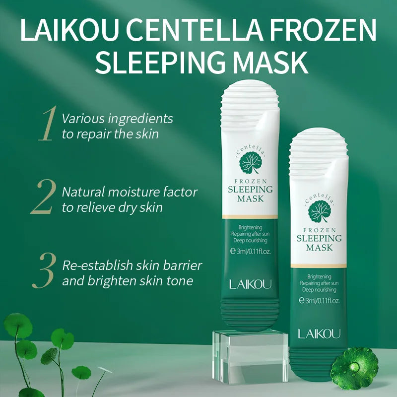 LAIKOU Centella Sleeping Mask 100pcs – Overnight Hydrating Gel