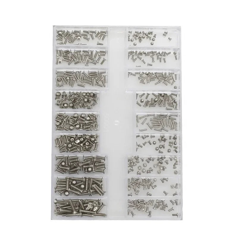 Universal Mini Screw Set 500 Pcs – 18 Types for Laptop & Phone