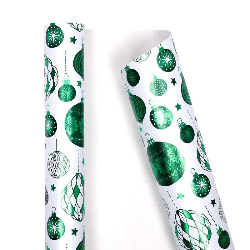 Recyclable Kraft Christmas Wrapping Paper Roll 300x43cm