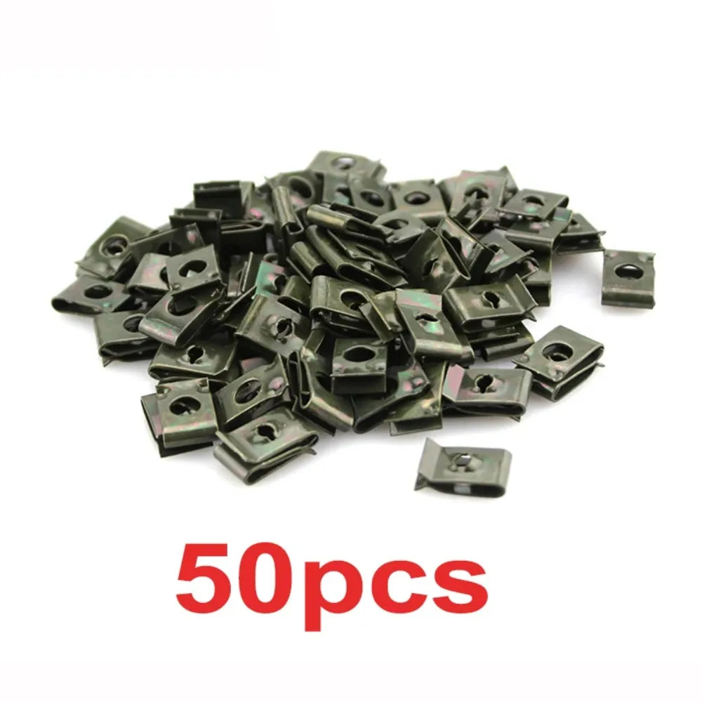 U-Shape Self-Tapping Screws 100pcs – Zinc Plated Car Fastener