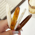Punk Chunky Resin Bracelet Set – Marble Wide Cuff Bangles