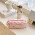 Large Floral Bowknot Canvas Pencil Bag – Stationery Organizer