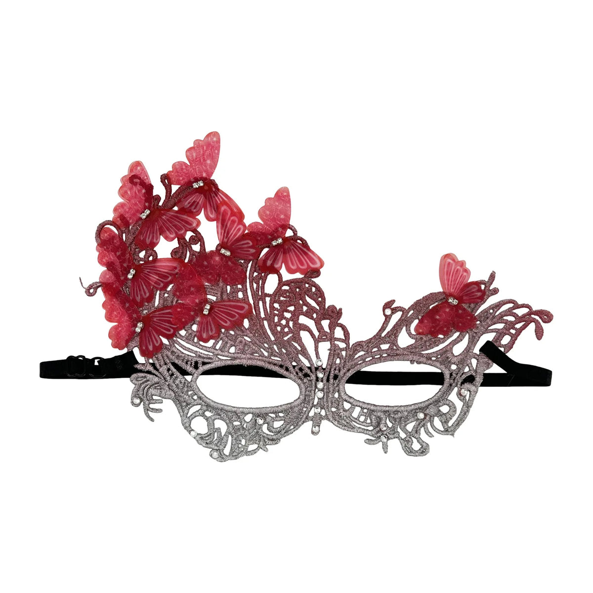 Gradient Butterfly Masquerade Mask – Lace Half Face Party Mask