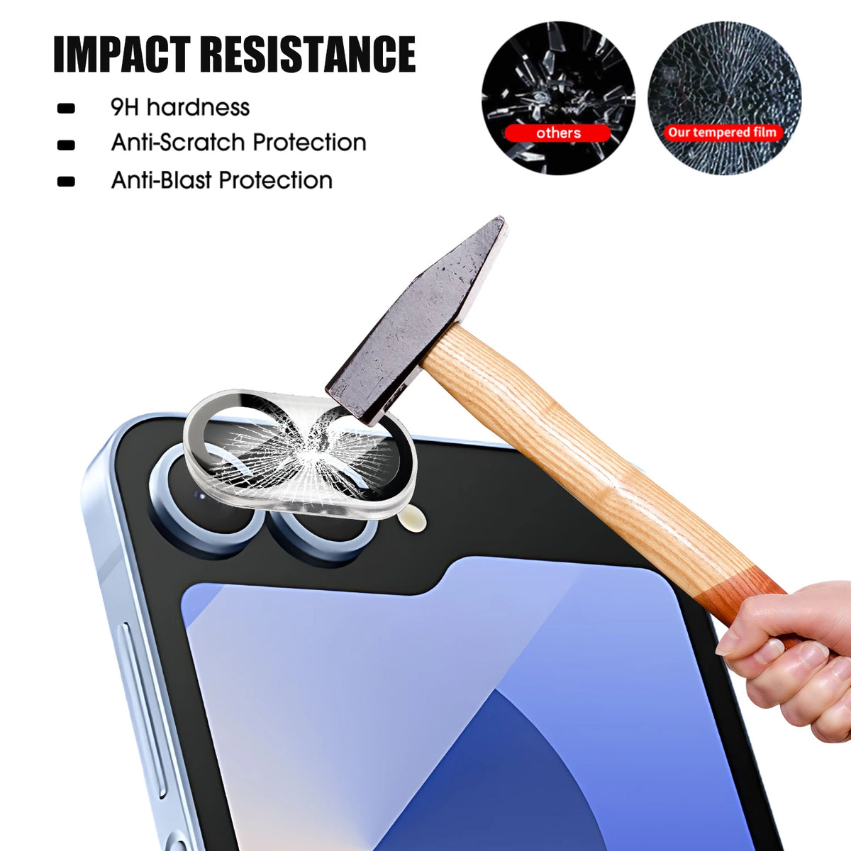 Samsung Galaxy Z Flip 8 Camera Lens Tempered Glass Protector