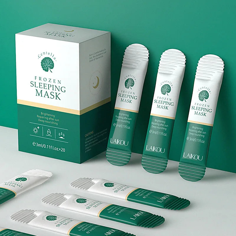 LAIKOU Centella Sleeping Mask 100pcs – Overnight Hydrating Gel
