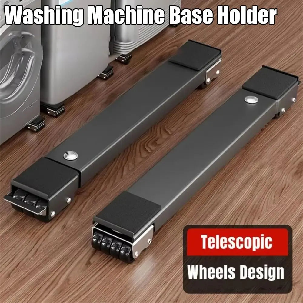 Adjustable Appliance Base with 360° Universal Wheels – 2-Pack