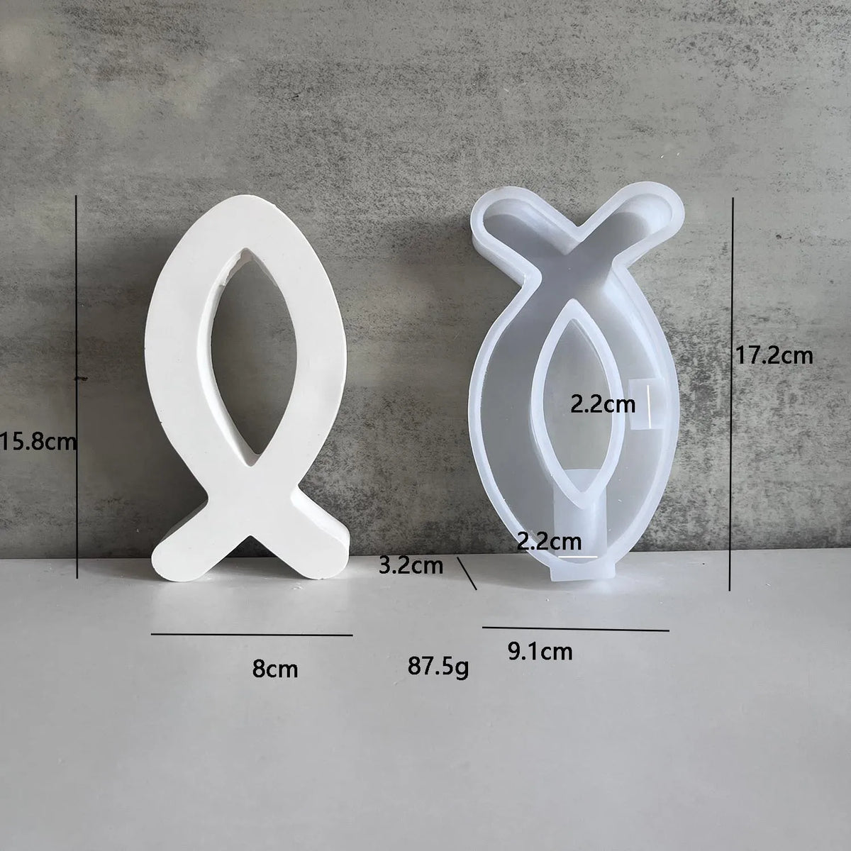 Fish Shape 3D Silicone Mold – DIY Candle, Resin & Plaster