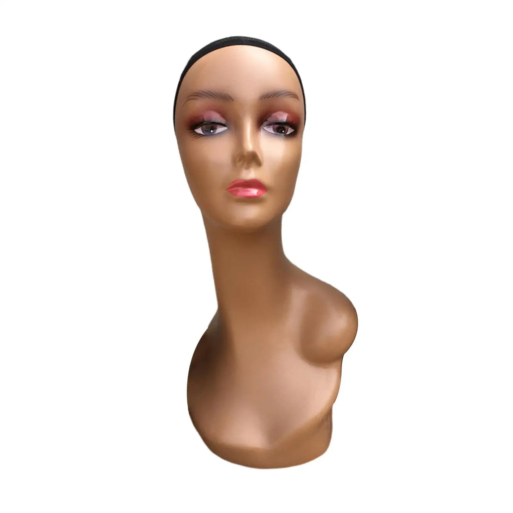 Female Mannequin Head with Shoulders 48cm – Wig & Display