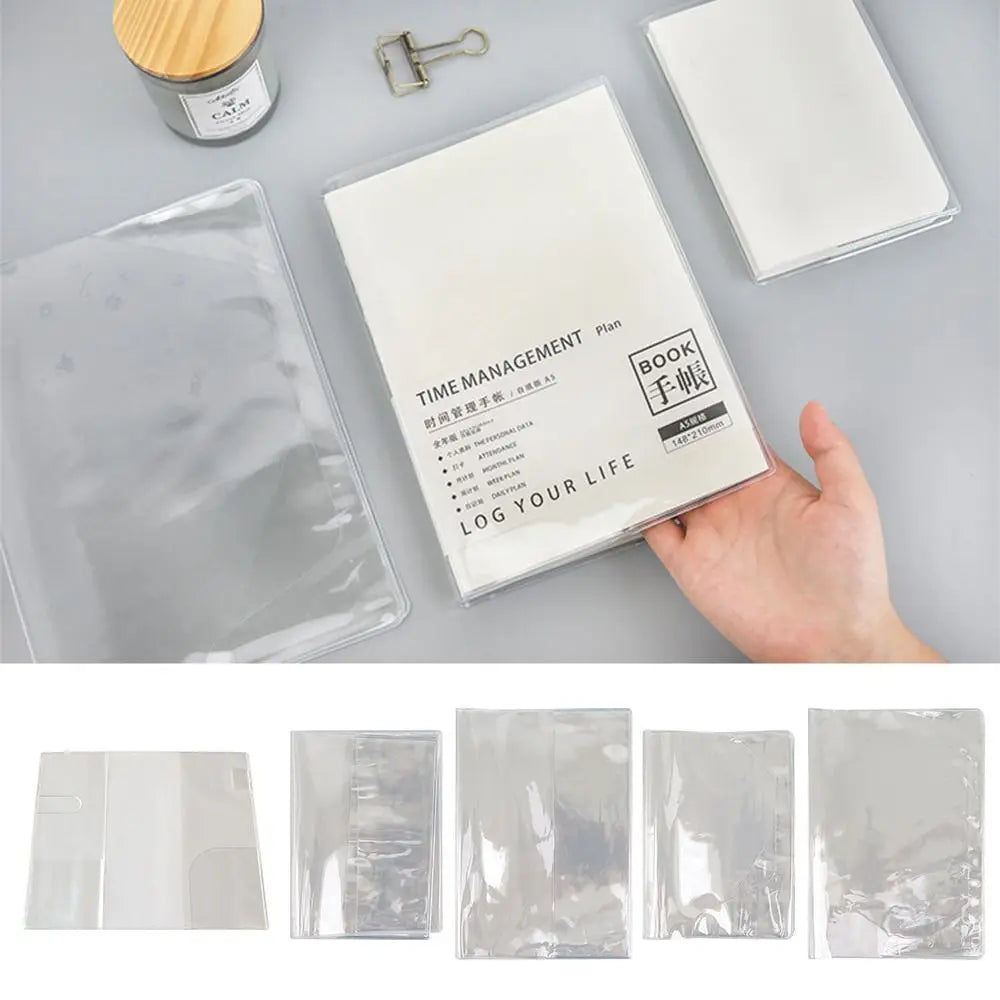 A5/A6 Transparent PVC Notebook Protective Sleeve Cover