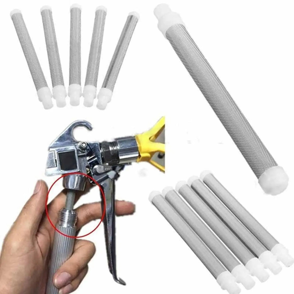 60 Mesh Airless Spray Filter Replacements – 5-Pack Stainless