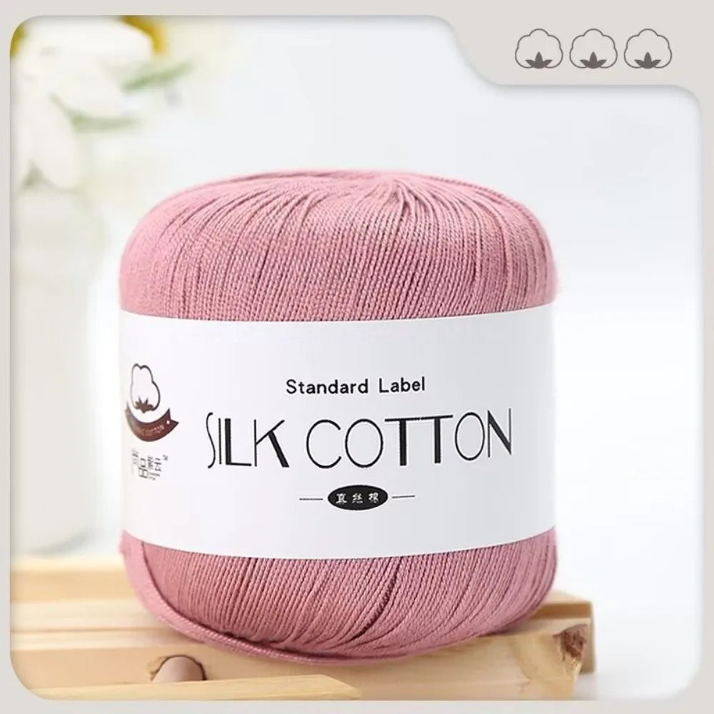 Milk Silk Cotton Soft Crochet Knitting Yarn – 50g Skein