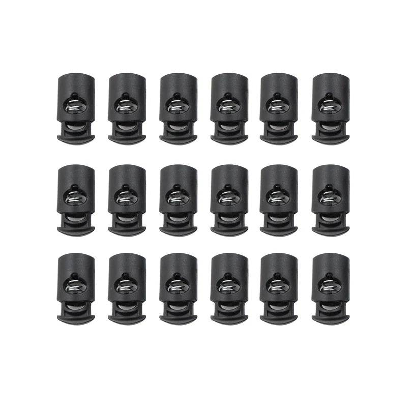 Plastic Black Cord Lock Spring Stopper – Drawstring Locks