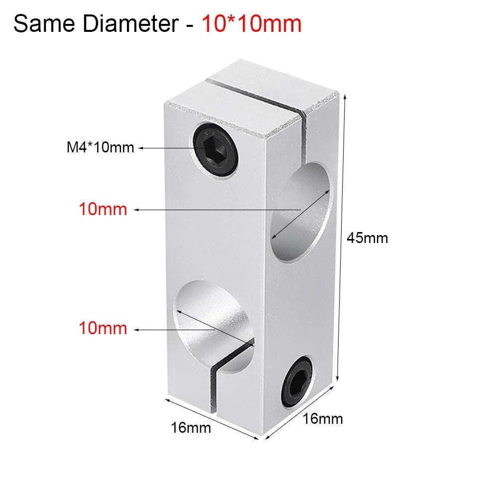 Aluminum Alloy Cross Clamp Pipe Fixing Bracket – Same/Diff Dia