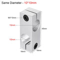 Aluminum Alloy Cross Clamp Pipe Fixing Bracket – Same/Diff Dia