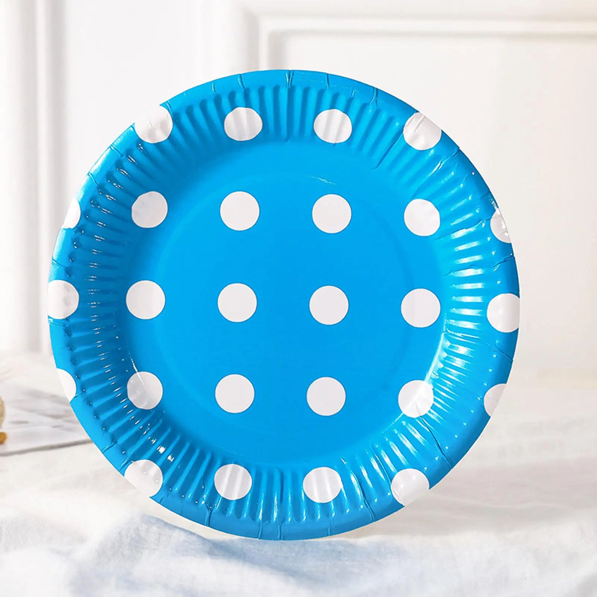 Kesoto 80-Pack 7" Disposable Paper Plates – 8 Solid Colors