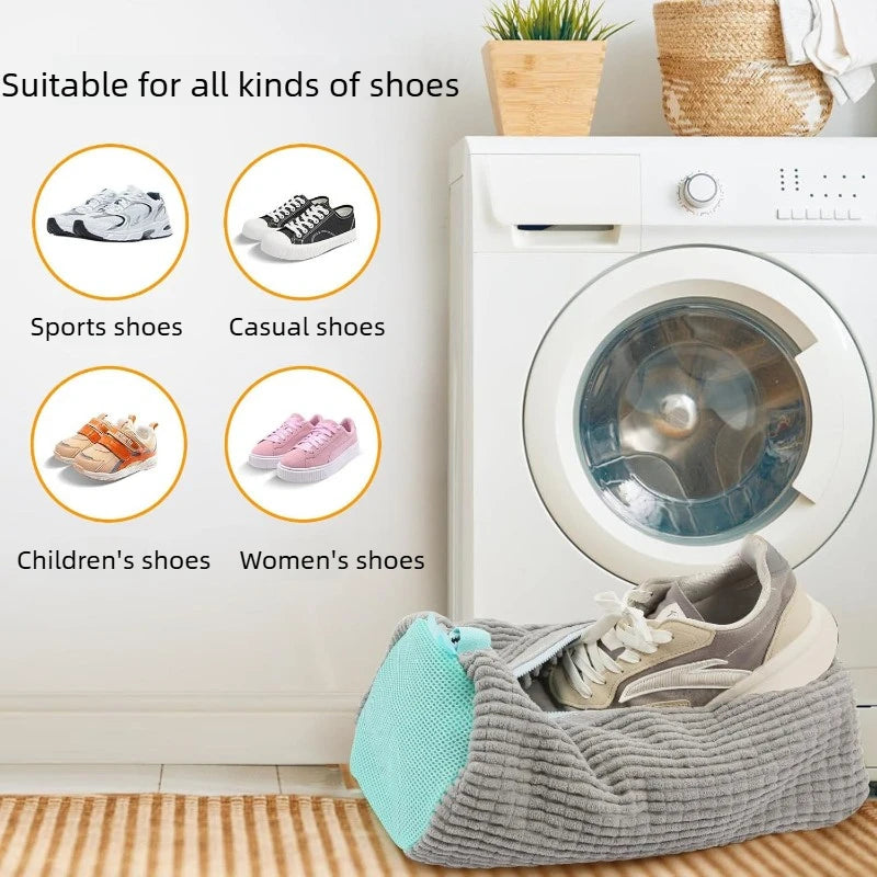 Shoe Washing Bag – Reusable Laundry Bag with Zipper