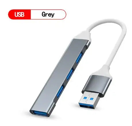 USB 3.0 Hub 4-Port Type-C Splitter 5Gbps | Multiport Adapter