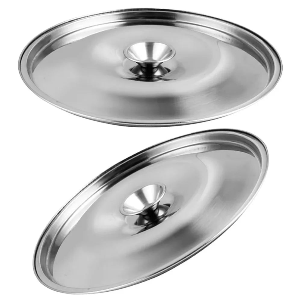 Stainless Steel Round Pot Lid – Universal 10–24cm Cover