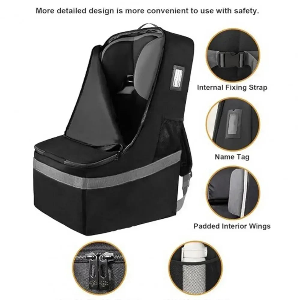 Water-Resistant Baby Car Seat Travel Backpack | Airport Bag