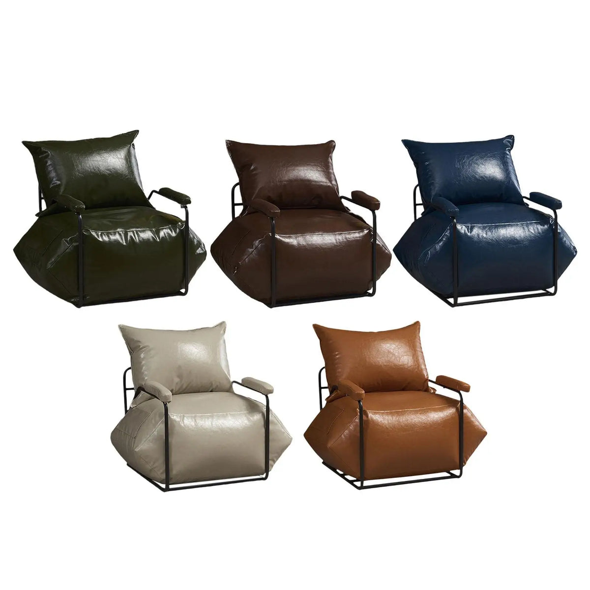 Kesoto Single Sofa Chair with Side Pocket & Removable Base