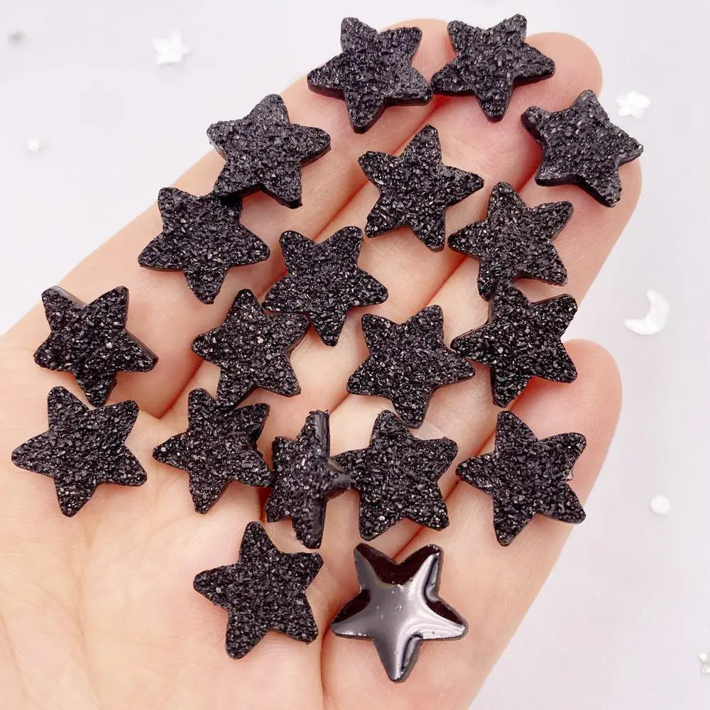 50PCS 14mm Resin Star Flatback Rhinestone Craft Embellishments